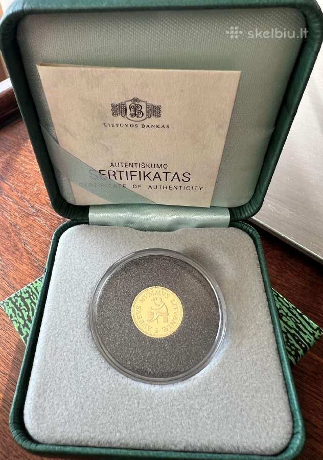 10 litų auksinė moneta Kalviukas, Lietuvos Bankas. - nuotraukos Nr. 5