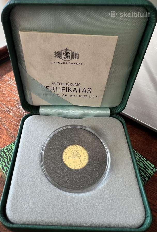 10 litų auksinė moneta Kalviukas, Lietuvos Bankas. - nuotraukos Nr. 6