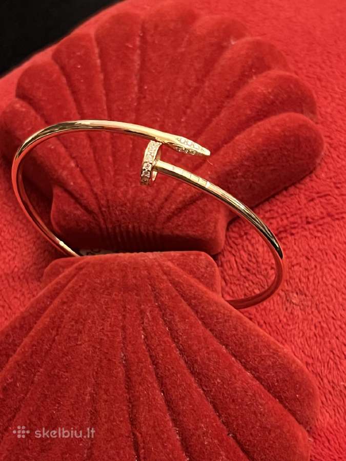 Prabangi auksinė “Cartier Vinis apyrankė-lankas