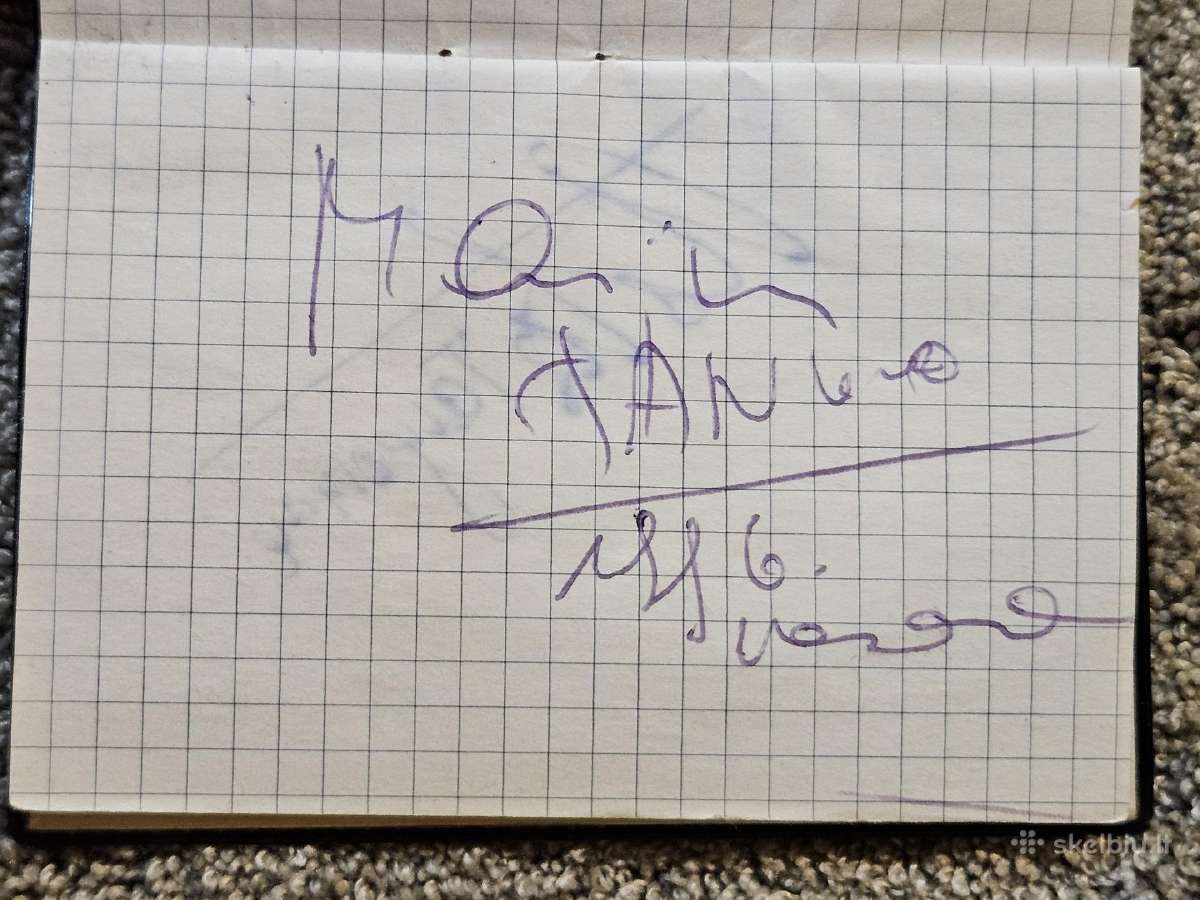 Tangomanija muzikinės laidos dalyvių autografai - nuotraukos Nr. 2