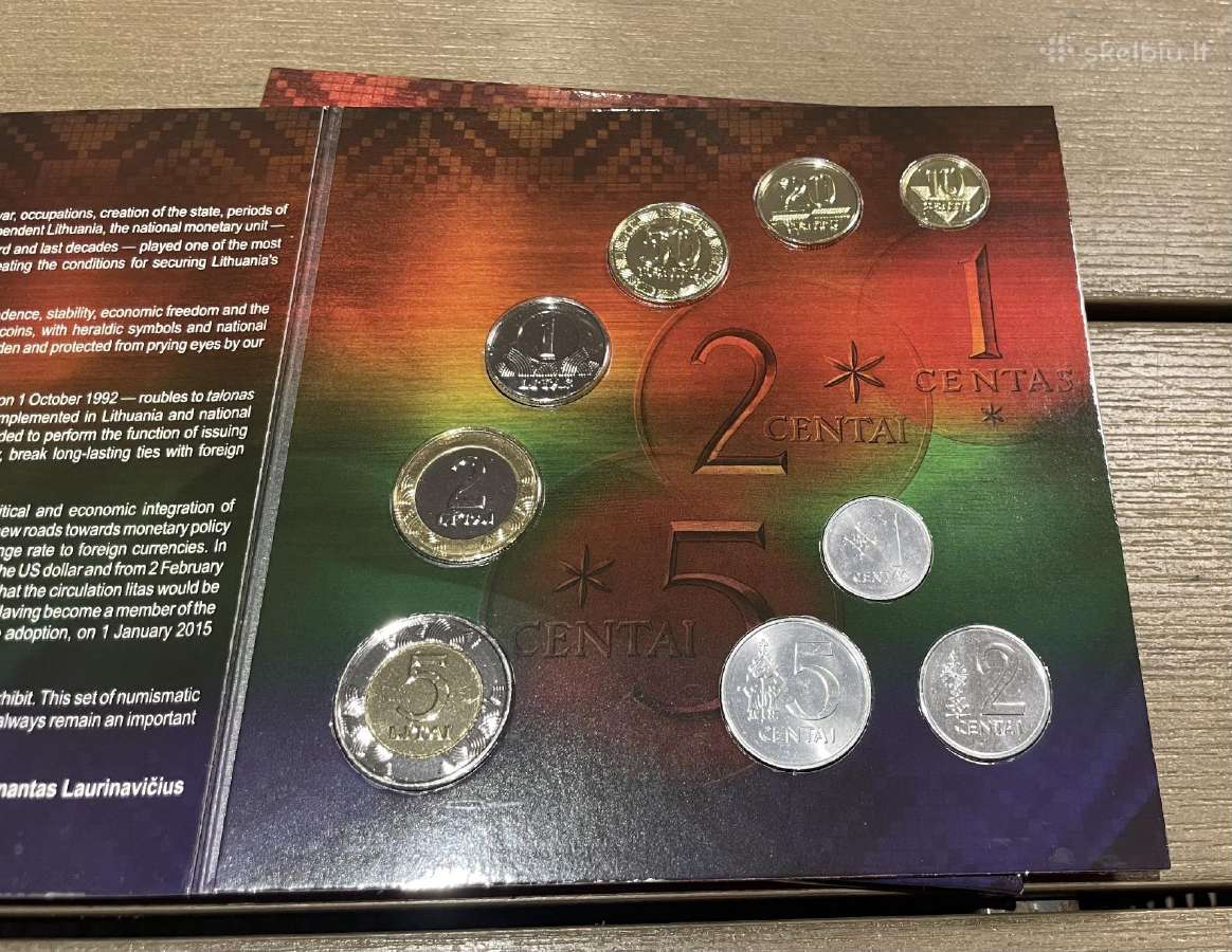 Litų ir Euro monetų kolekciniai rinkiniai - nuotraukos Nr. 5