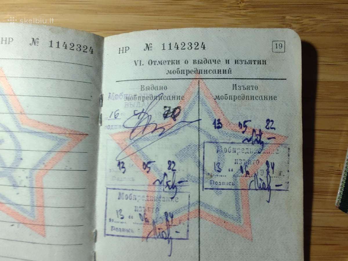 Karinis bilietas ir 20 m pergalės medal Akmenės r. - nuotraukos Nr. 11