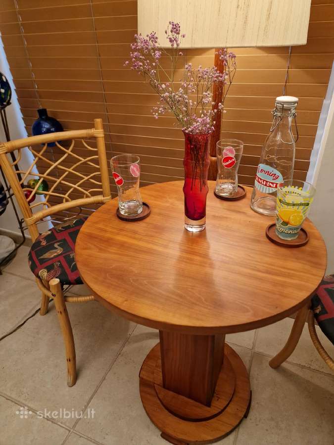 Vintažinės mid century natūralaus ratango kėdės - nuotraukos Nr. 28
