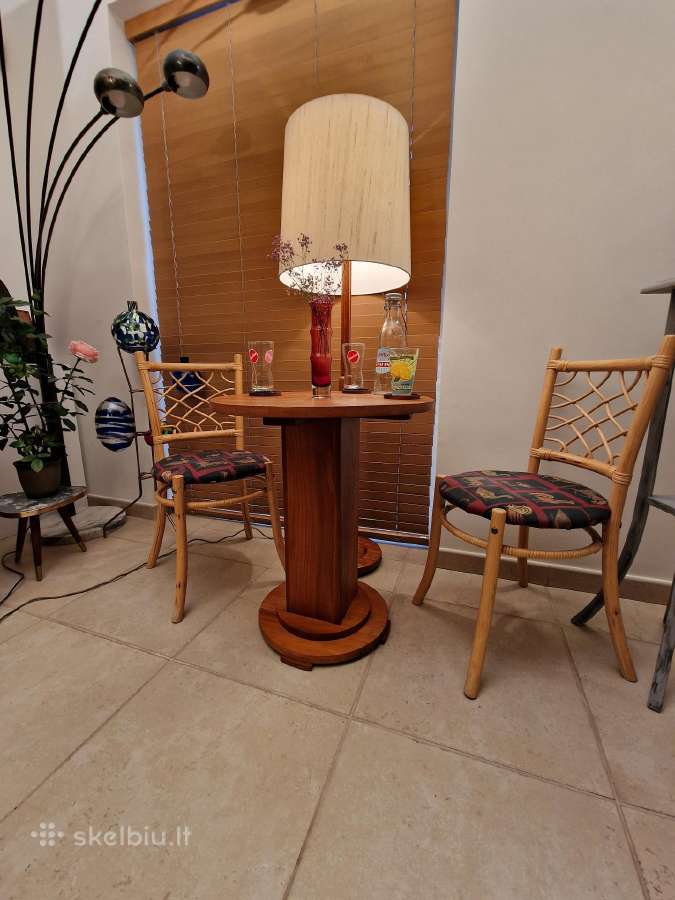 Vintažinės mid century natūralaus ratango kėdės - nuotraukos Nr. 30