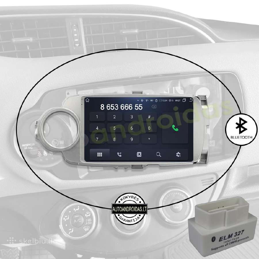 Toyota Yaris 2012-18 Android multimedia GPS/WiFi - nuotraukos Nr. 5