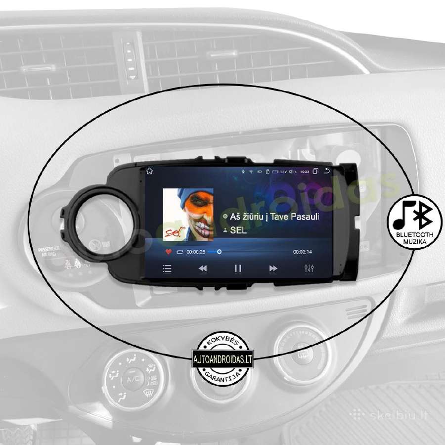 Toyota Yaris 2012-18 Android multimedia GPS/WiFi - nuotraukos Nr. 6