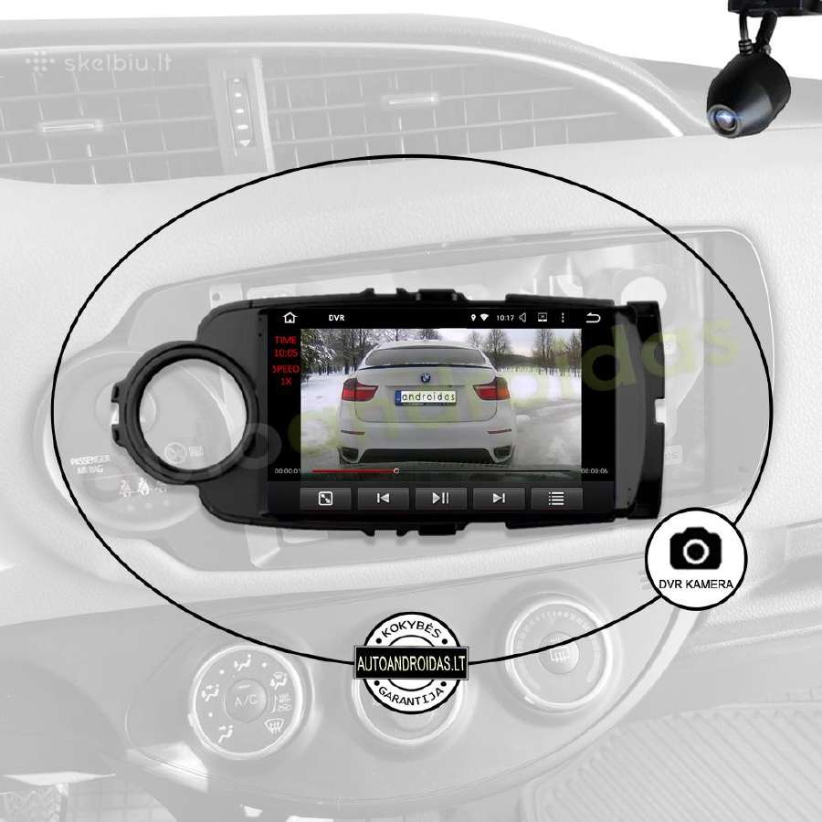 Toyota Yaris 2012-18 Android multimedia GPS/WiFi - nuotraukos Nr. 8