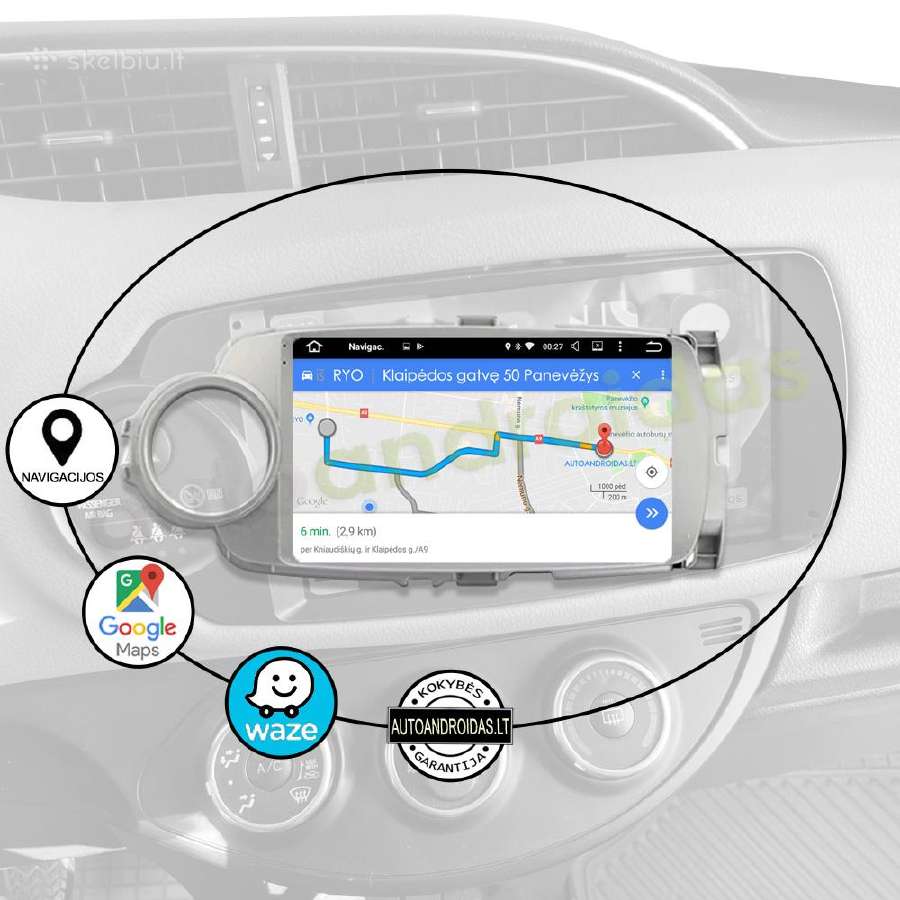 Toyota Yaris 2012-18 Android multimedia GPS/WiFi - nuotraukos Nr. 11