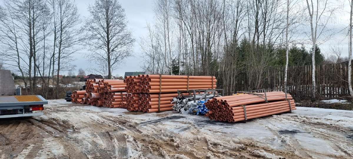 Kanalizacijos, nuotekų vamzdžiai, kinetės. Wavin