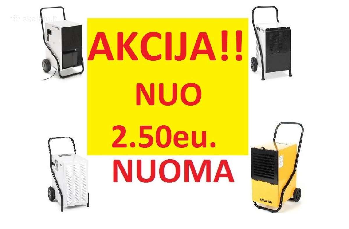Pigi Drėgmės surinkėjų nuoma/ Šildytuvų nuoma
