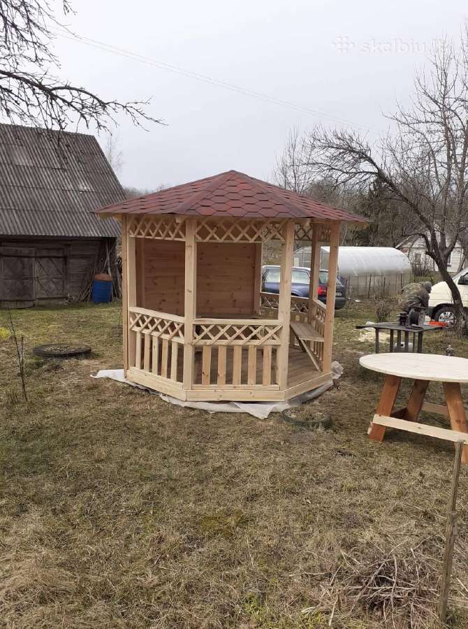 Mediniu Pavėsinių gamyba,mūsų patirtis 10metų - nuotraukos Nr. 8