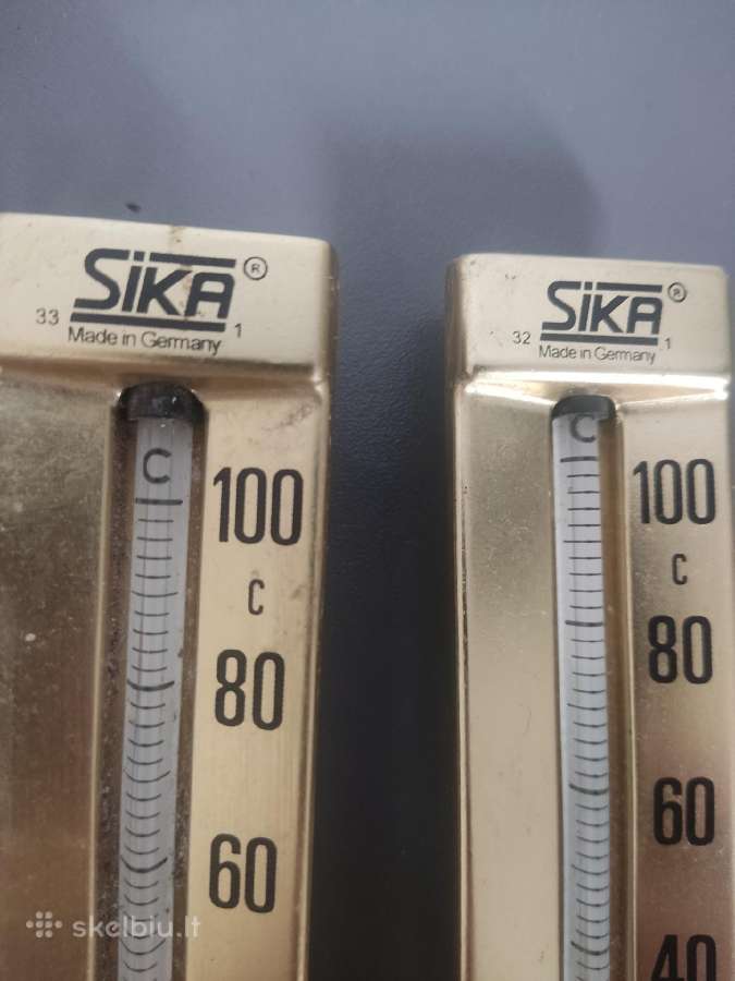 Žalvariniai termometrai Sika