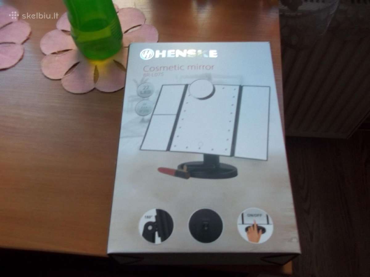 Kosmetinis veidrodis su LED apšvietimu