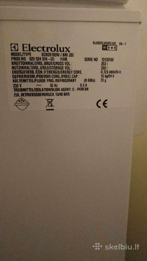 Šaldiklis Electrolux - nuotraukos Nr. 2