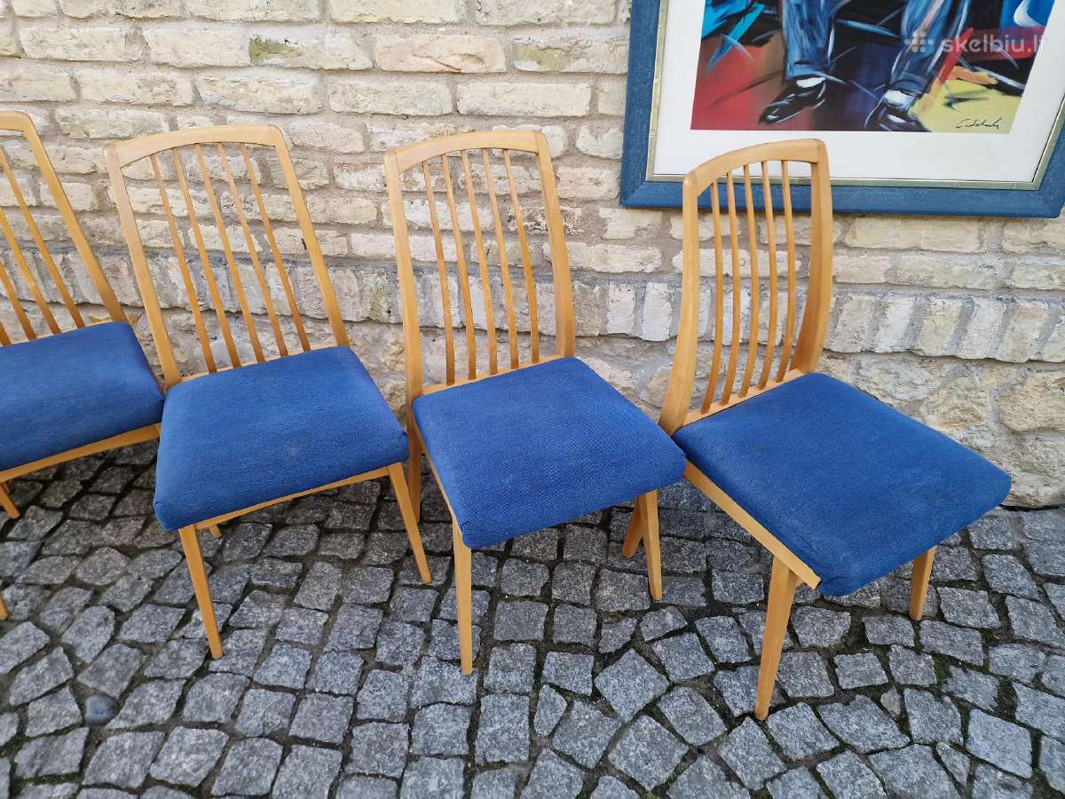 Vintažinės mid century "Casala" bukmedžio kėdės - nuotraukos Nr. 3