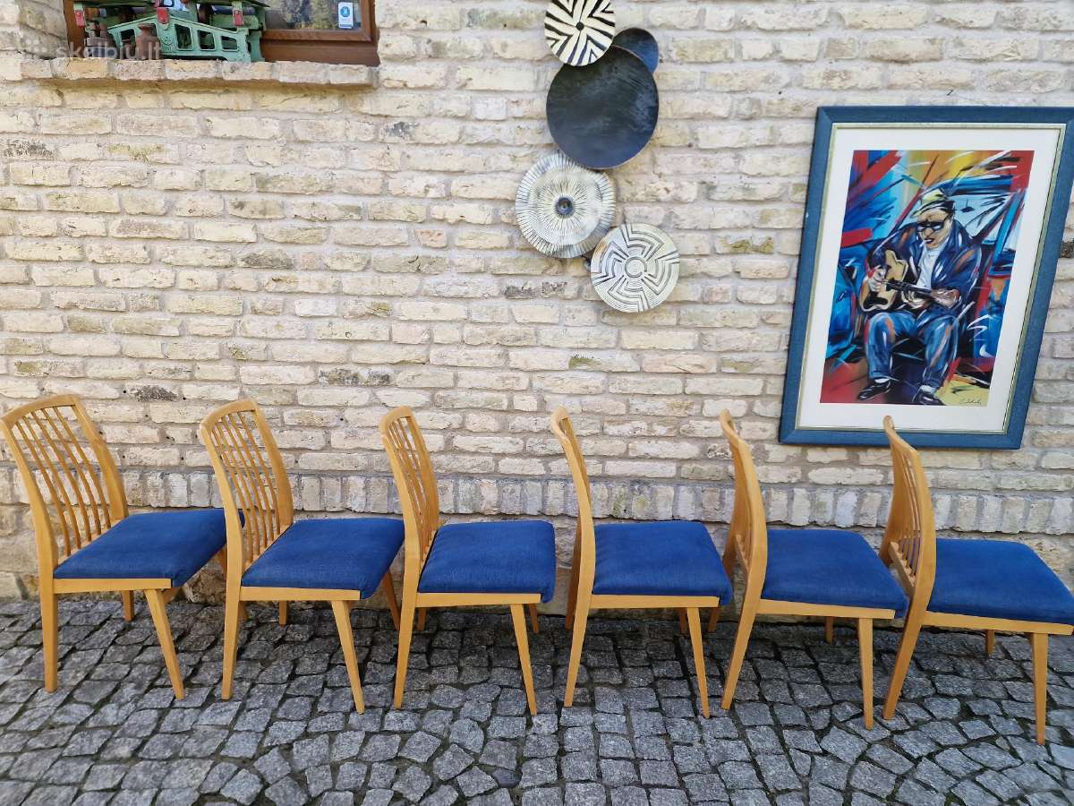 Vintažinės mid century "Casala" bukmedžio kėdės - nuotraukos Nr. 5
