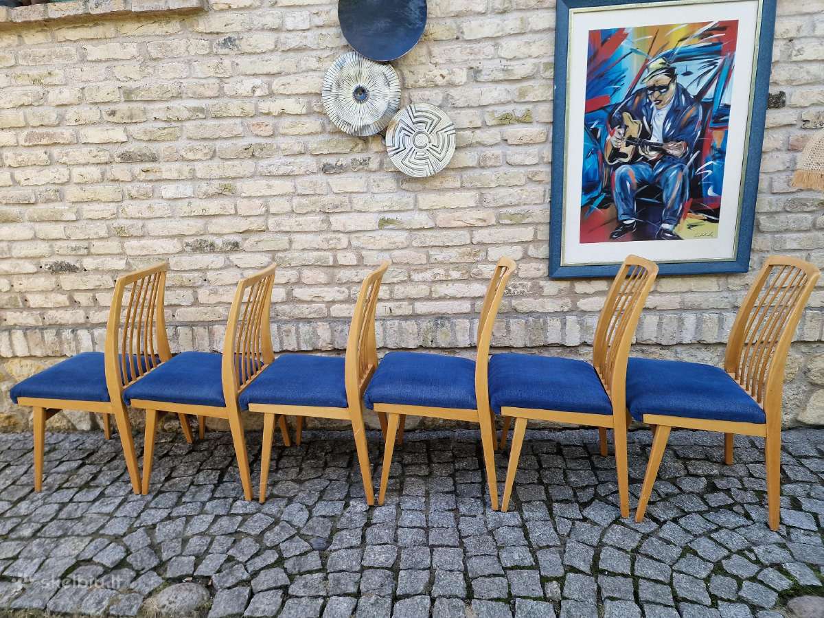 Vintažinės mid century "Casala" bukmedžio kėdės - nuotraukos Nr. 8