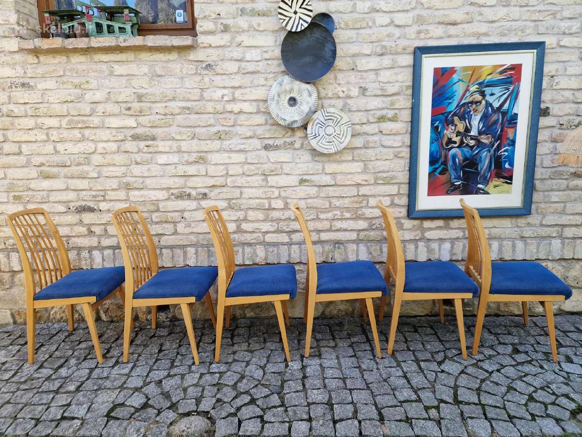 Vintažinės mid century "Casala" bukmedžio kėdės - nuotraukos Nr. 13