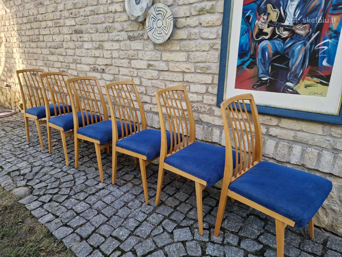 Vintažinės mid century "Casala" bukmedžio kėdės - nuotraukos Nr. 17