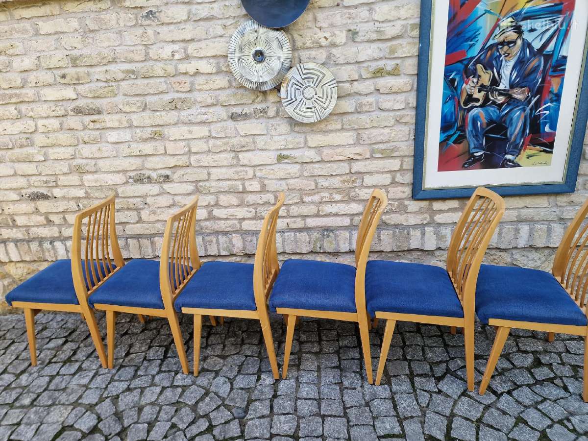 Vintažinės mid century "Casala" bukmedžio kėdės - nuotraukos Nr. 18