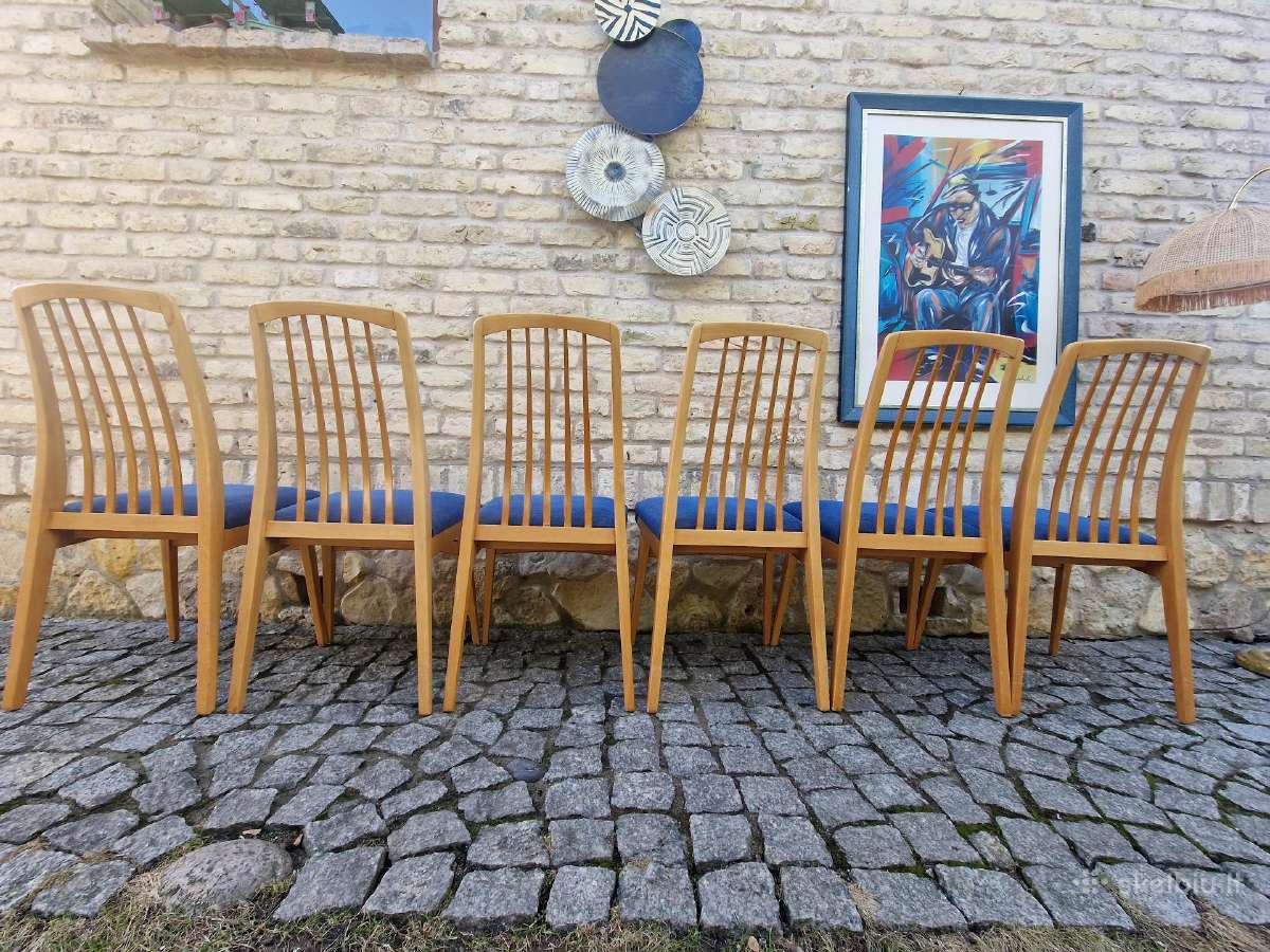 Vintažinės mid century "Casala" bukmedžio kėdės - nuotraukos Nr. 19