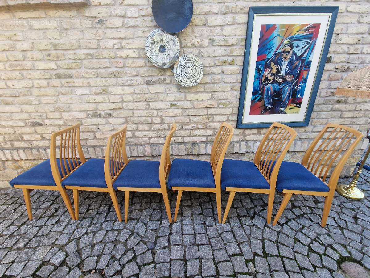 Vintažinės mid century "Casala" bukmedžio kėdės - nuotraukos Nr. 20