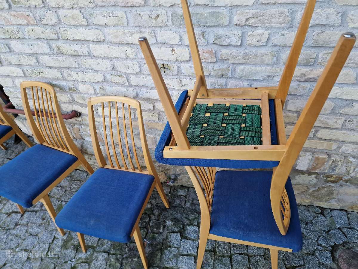 Vintažinės mid century "Casala" bukmedžio kėdės - nuotraukos Nr. 29