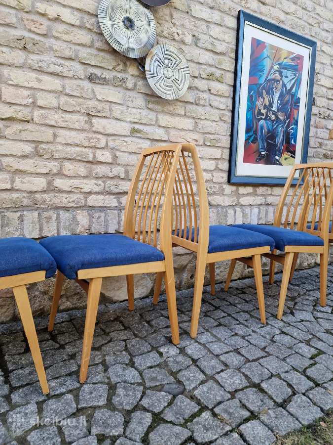 Vintažinės mid century "Casala" bukmedžio kėdės - nuotraukos Nr. 30