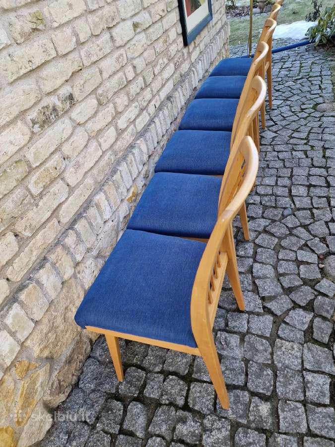 Vintažinės mid century "Casala" bukmedžio kėdės - nuotraukos Nr. 34