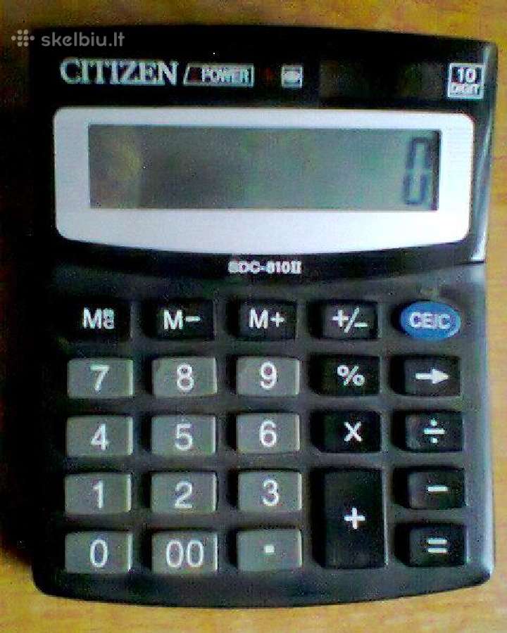 Skaičiavimo mašinėlė Citizen