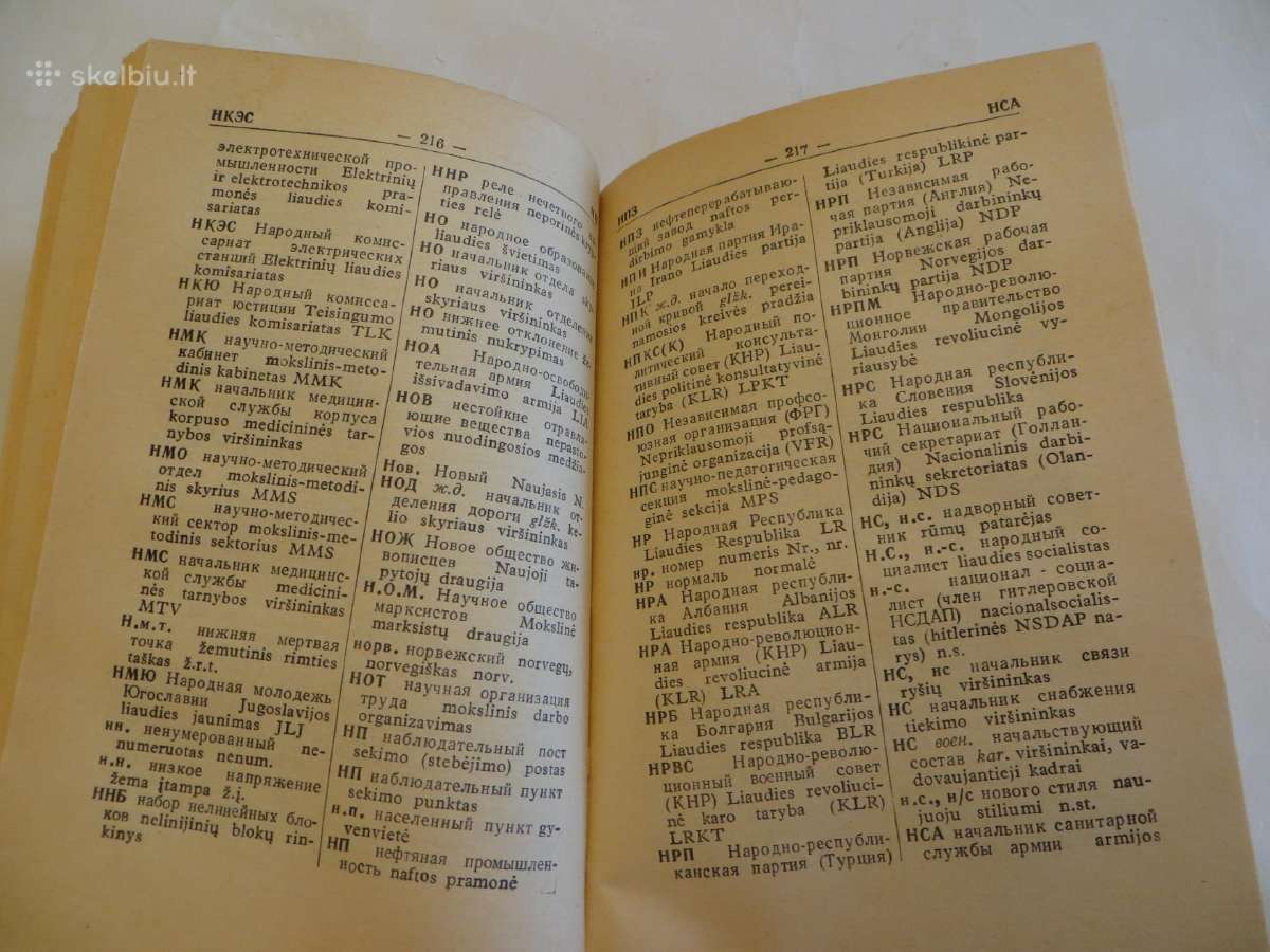 Knyga Rusiškų ir lietuviškų santrumpų žodynas 1960 - nuotraukos Nr. 13