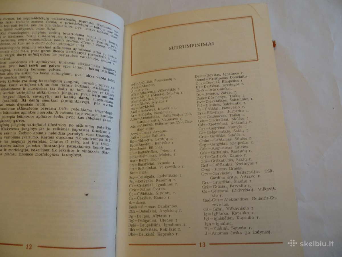 Knyga Lietuvių kalbos frazeologijos žodynas 1977 - nuotraukos Nr. 12