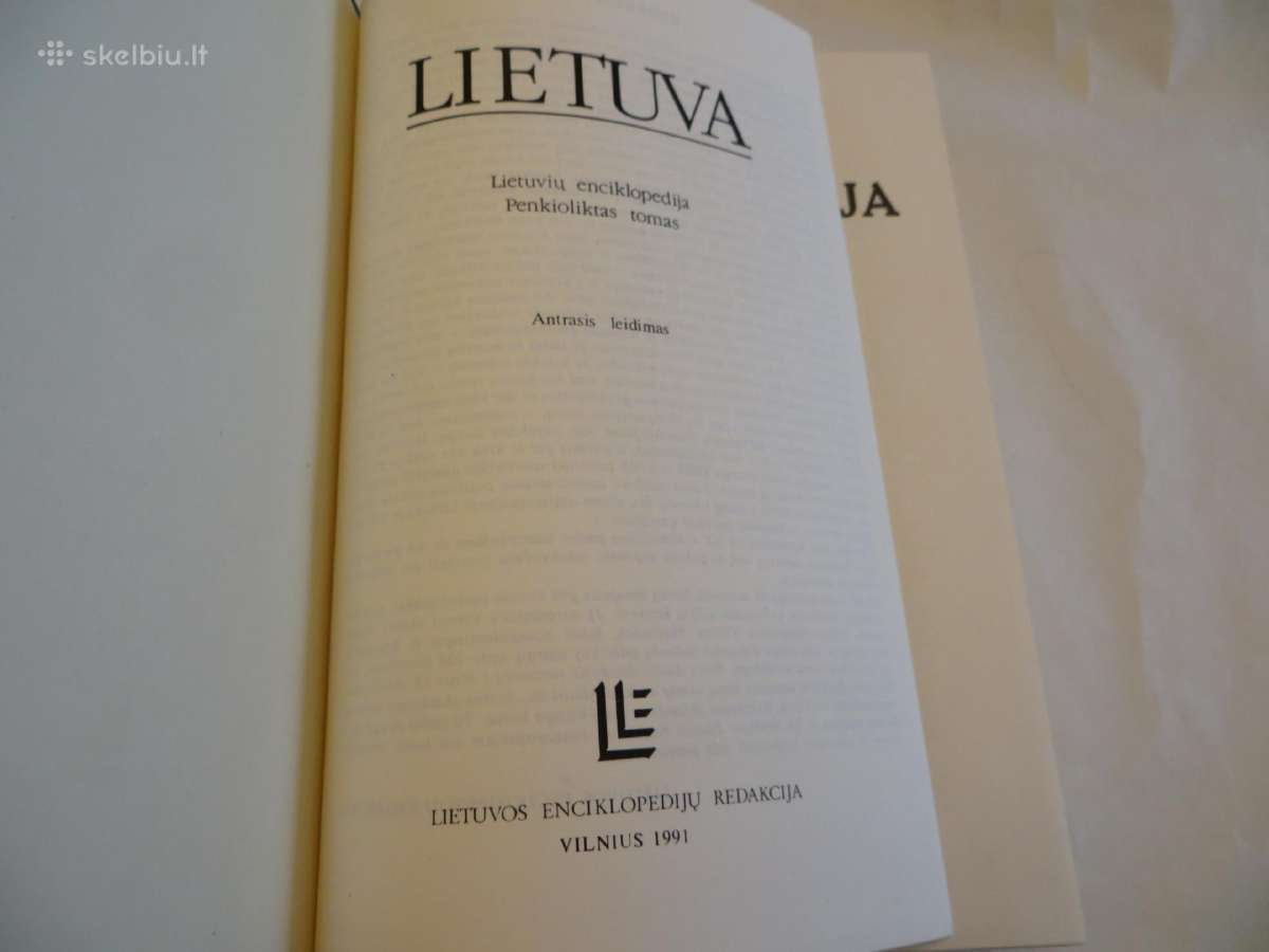 Knyga Lietuvių enciklopedija 15-tas tomas 1991 - nuotraukos Nr. 3