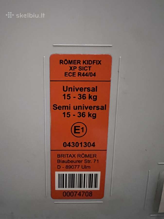 Britax Kidfix Xp Sict ypač saugi auto kėdutė - nuotraukos Nr. 7