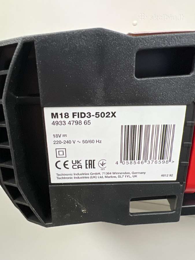 Milwaukee M18 Fid3-502x impact - nuotraukos Nr. 5