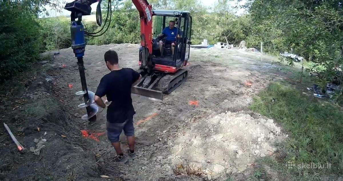 Mini-ekskavatoriaus Ir Bobcat Nuoma Griovimas - nuotraukos Nr. 3