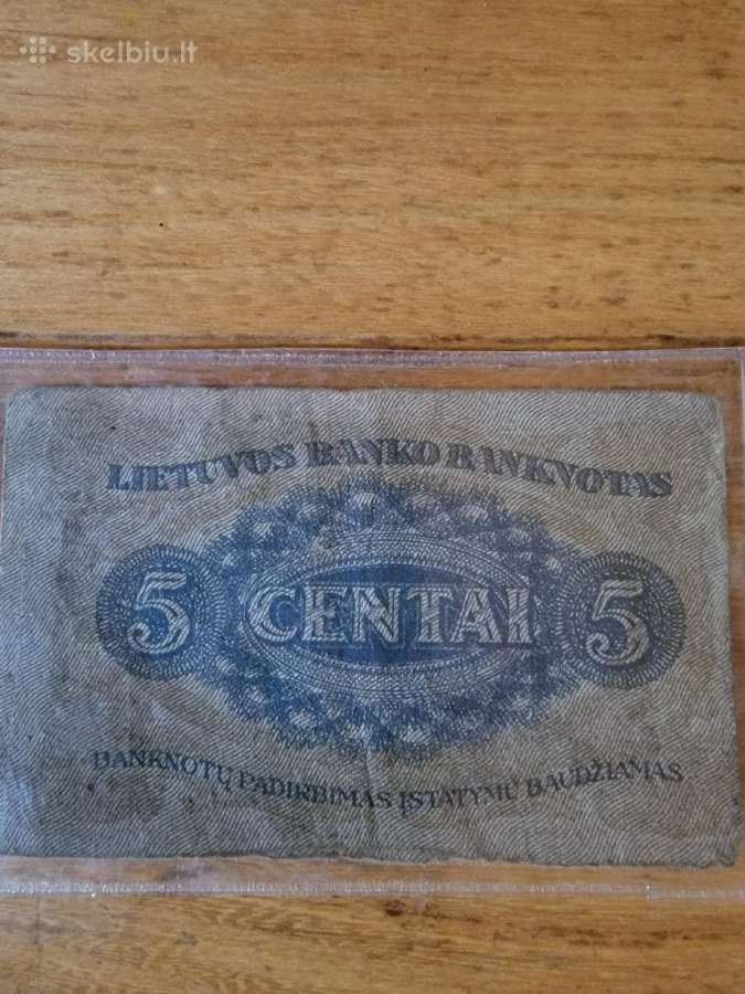1922 m.penkių centų banknotas - nuotraukos Nr. 3