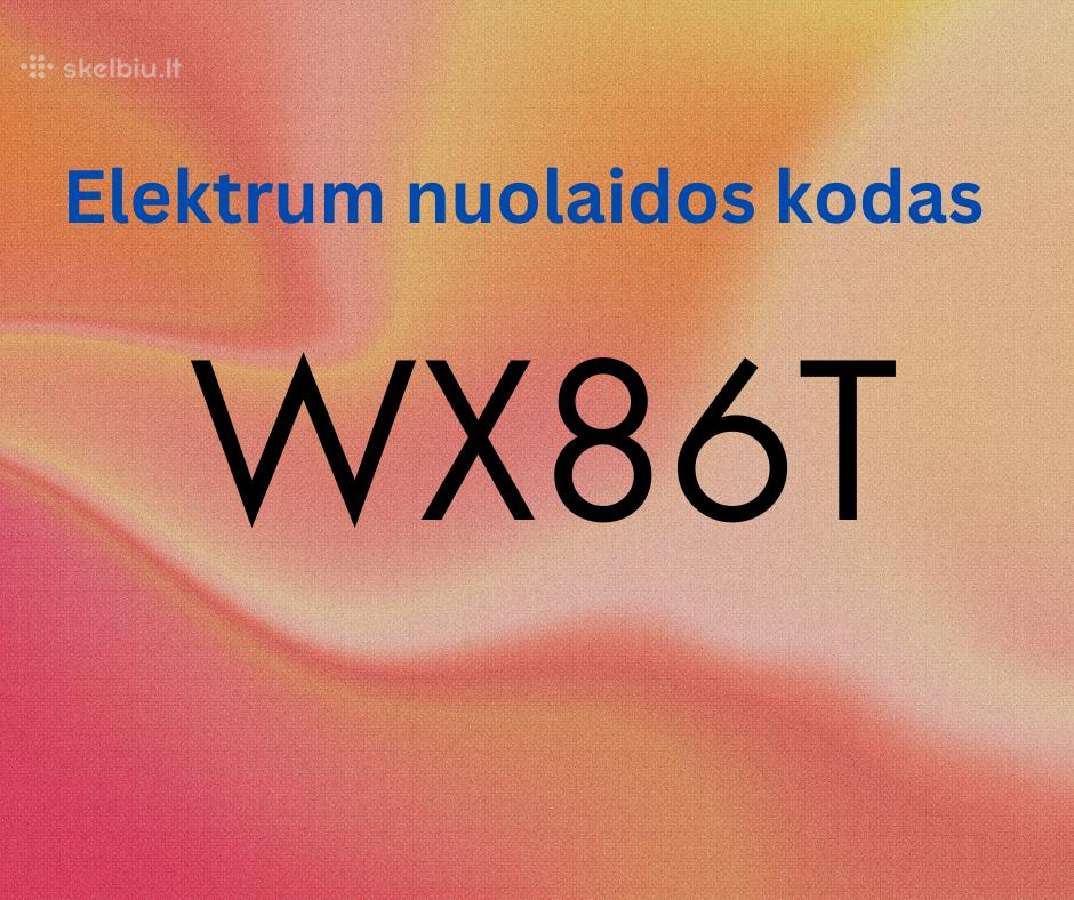 Elektrum nuolaidos Wx86t kodas 9,99 eur