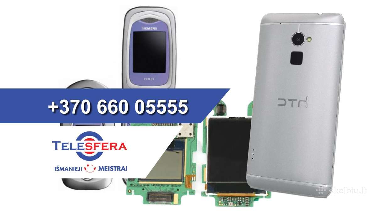 Telefonai HTC, Siemens, Oppo ir kiti dalimis