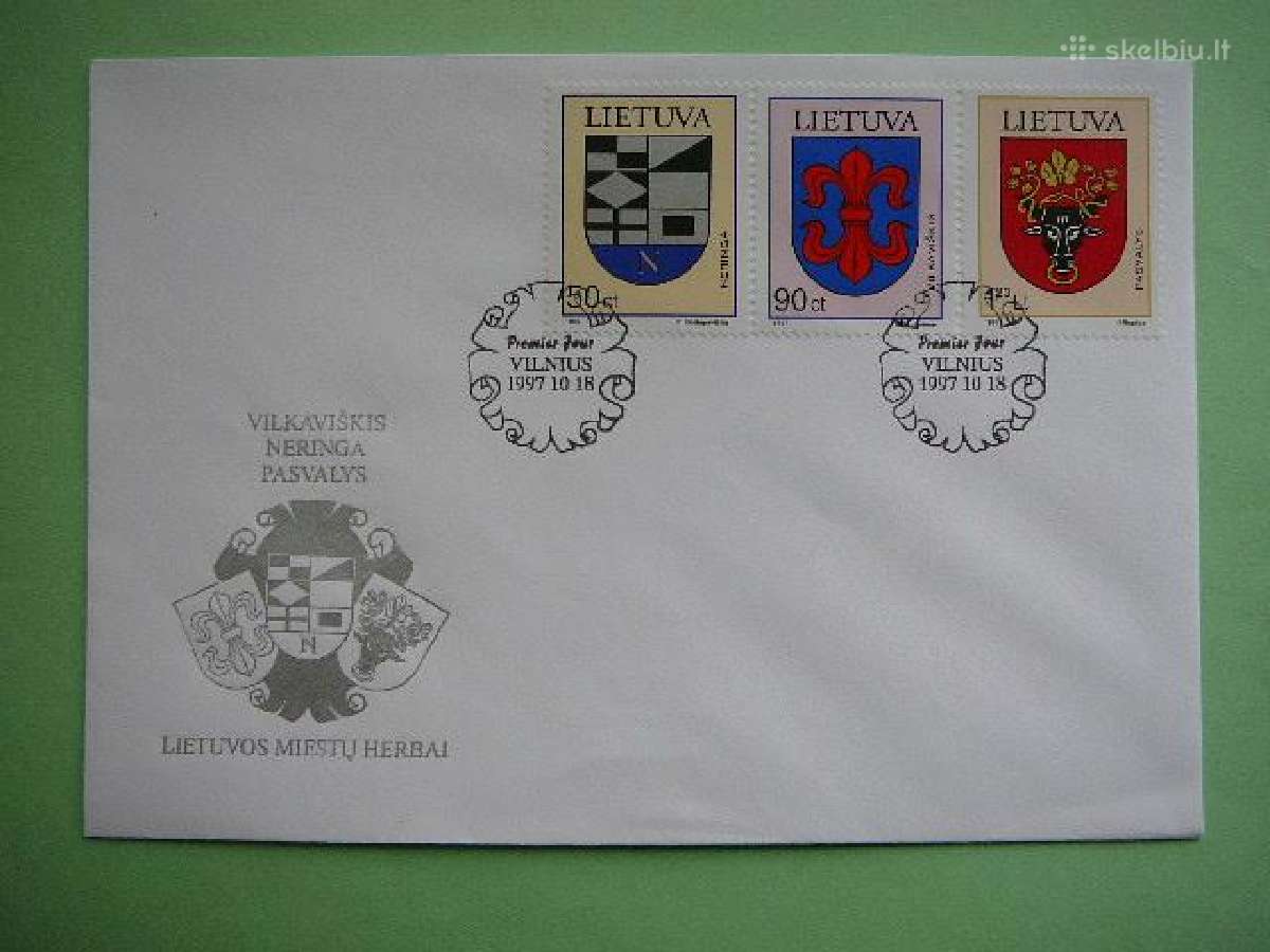 Lietuva 1997 Miestu herbai Pdv lit652v