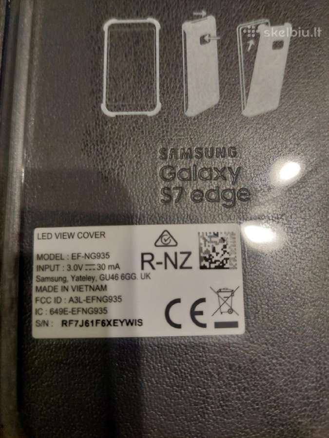 Samsung s7 edge LED view cover naujas dėkliukas - nuotraukos Nr. 4