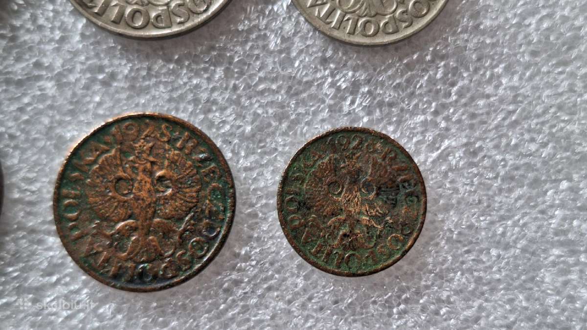 Lenkijos monetų rinkinys 1923-28m. - nuotraukos Nr. 4