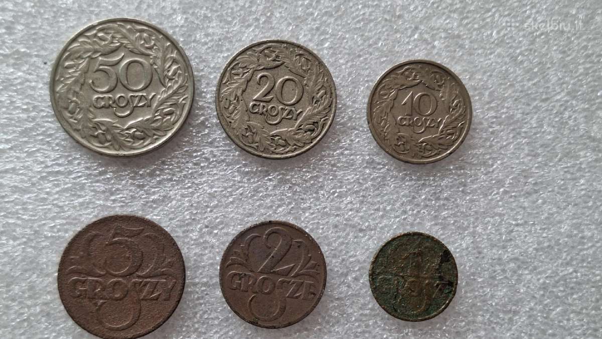 Lenkijos grošu rinkinys 1923-30m. - nuotraukos Nr. 3