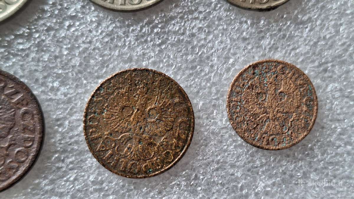 Lenkijos monetų rinkinys 1923-31-36m. - nuotraukos Nr. 6