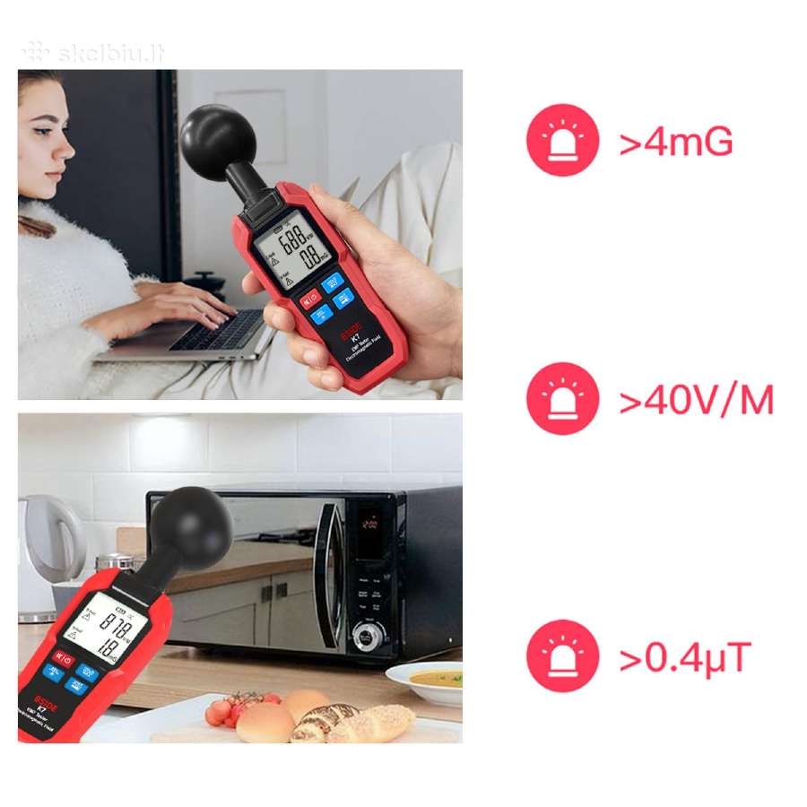 Daug modelių! Emf elektromagnetinio lauko matuokli - nuotraukos Nr. 5