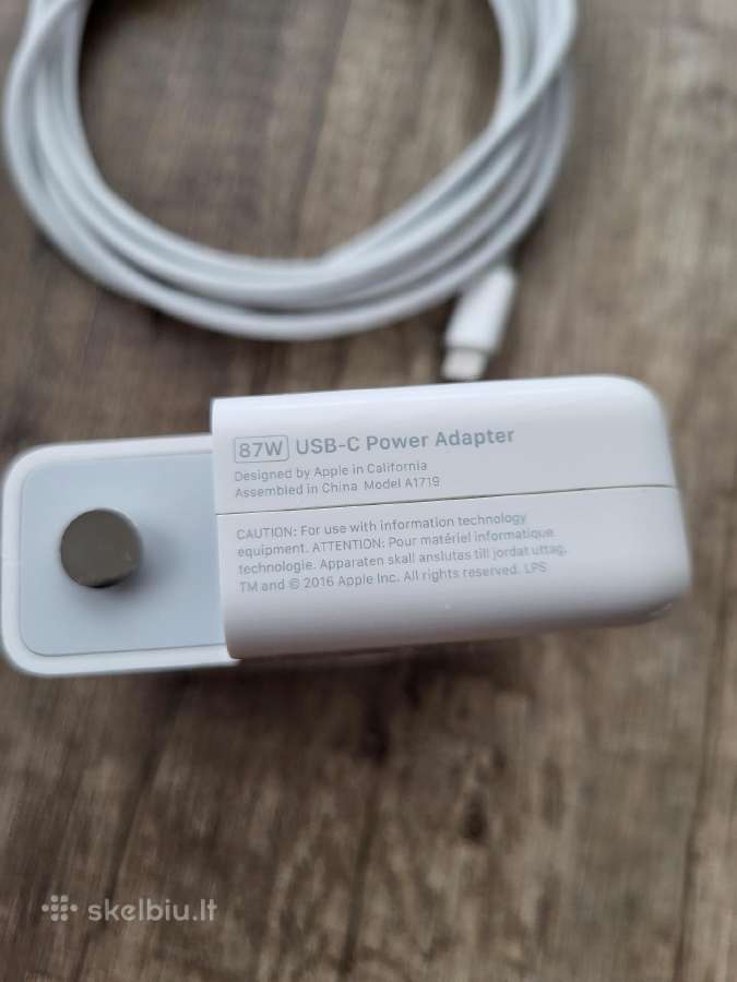 MacBook Usb-c įkroviklis 87w A1719 - nuotraukos Nr. 3