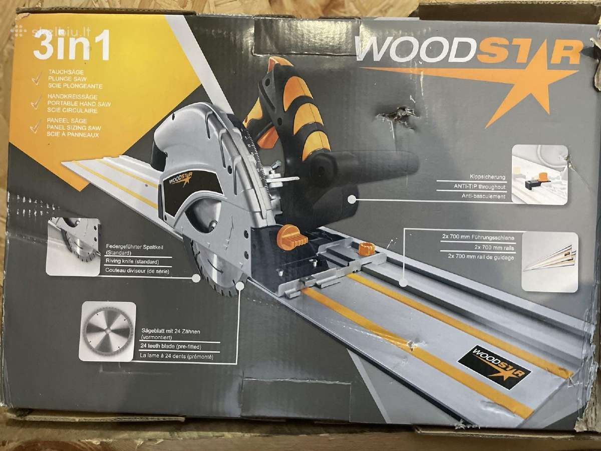Panardinamas pjūklas Woodster Divar55 1200w - nuotraukos Nr. 2