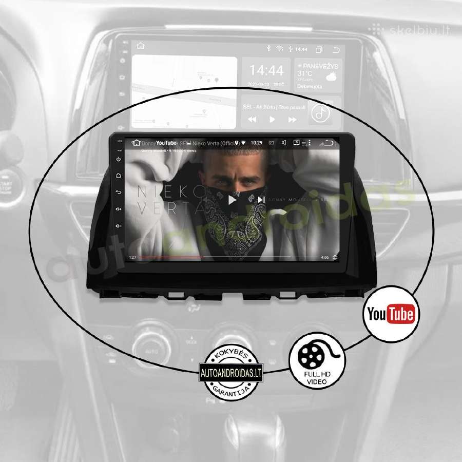 Mazda Cx5 2012-17 Android multimedia GPS/WiFi/waze - nuotraukos Nr. 9