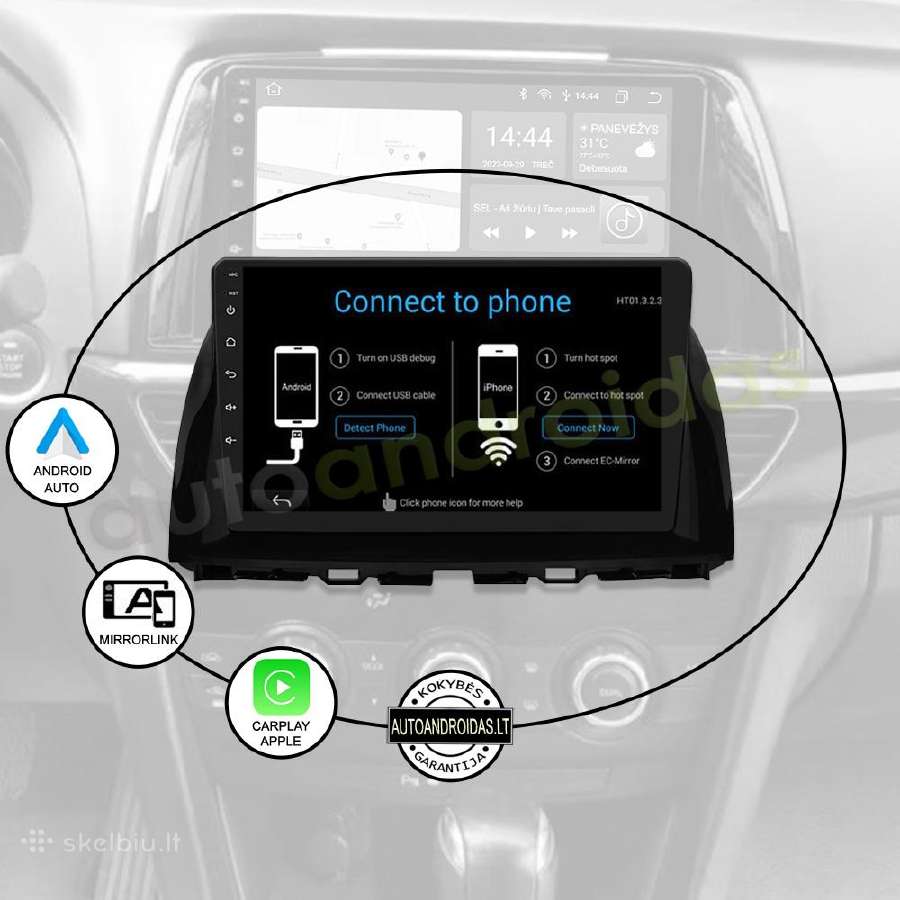 Mazda Cx5 2012-17 Android multimedia GPS/WiFi/waze - nuotraukos Nr. 10