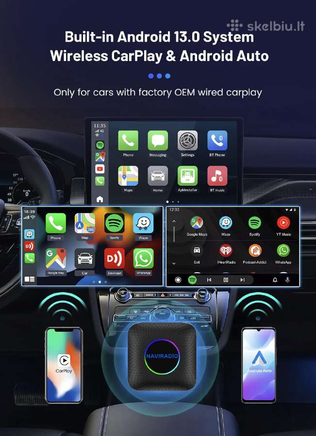 Bevielis adapteris Carlinkit Ai Box Wired Carplay - nuotraukos Nr. 3